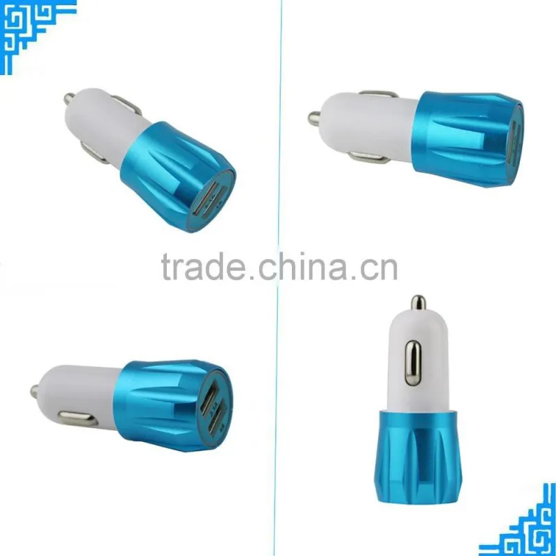 Vehicle double usb car charger hot consumer electronics for mobile charger