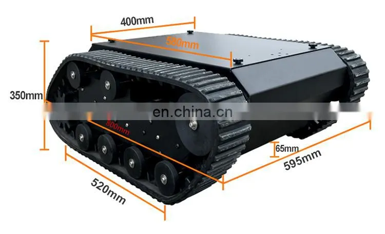 UGV electric car military vehicle track chassis track mini undercarriage