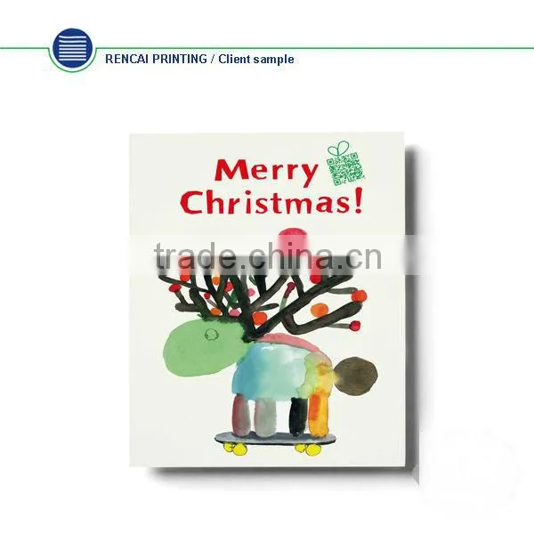 2014 New China products for sale Best Christmas gift paper greeting webkey card