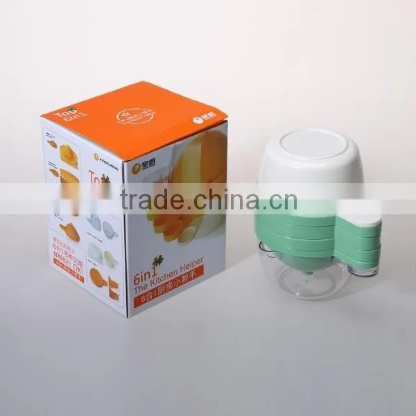 ABS/AS 6 in1 kitchen set/fruit juicer with cups