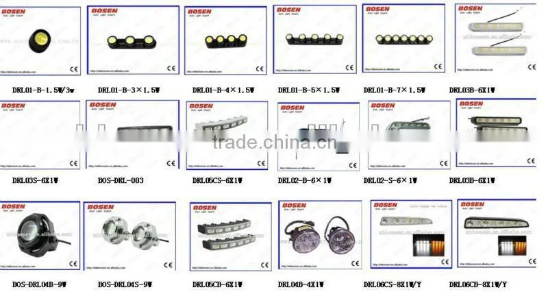 led daytime running light toyota highlander led daytime BOS-008C3 0.15W*8LED*2