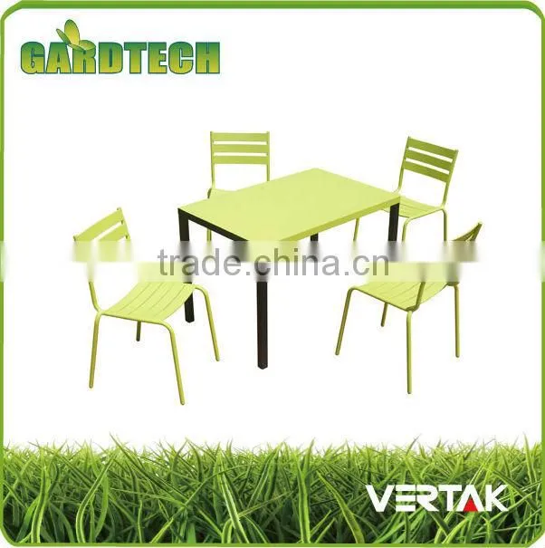 Garden outdoor folding metal bistro set
