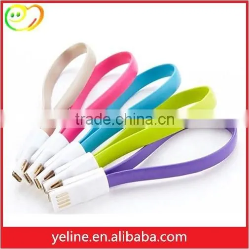 Two-sided V8 stainless head top material android data cable