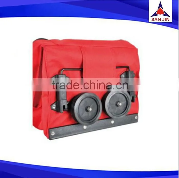 600D+PVC oxford fabric foldable Shopping trolley bag with wheels