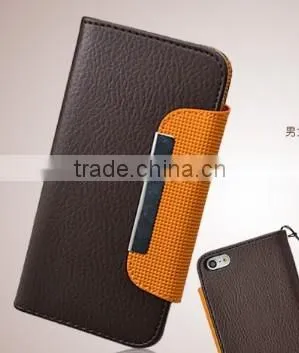 Hot Selling Wallet Leather Cover For IPhone5 ,For iPhone5 5s Leather Covers