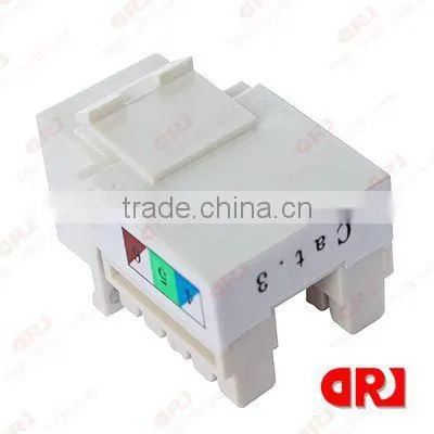 high quality Cat3 UTP rj11/rj12 voice keystone jack