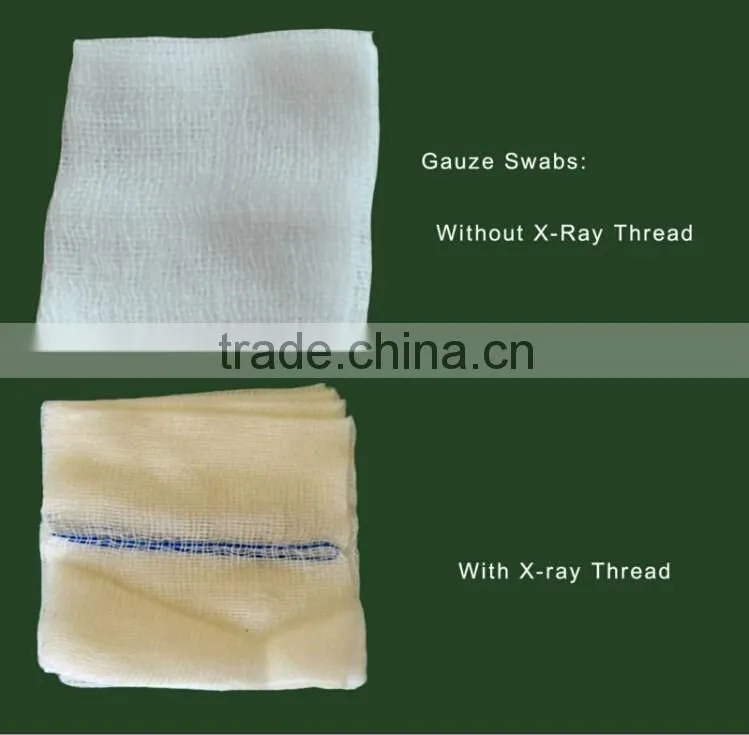 Disposable Cotton Gauze Swabs CE ISO FDA