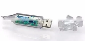 Plastic Transparent Syringe Usb Stick 2.0 2Gb