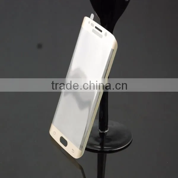 Most advantage! Factory Supply 3d curved tempered glass screen protector for Samsung S6 edge