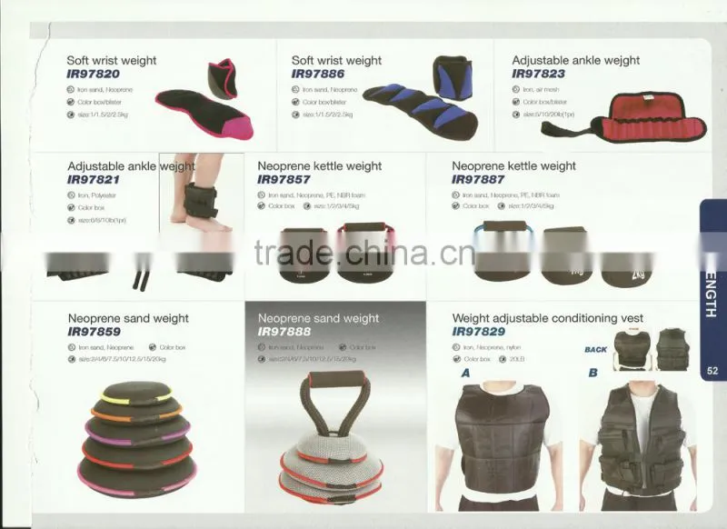 2015 New Style Ankle and Wrist Weight with Rubber Content