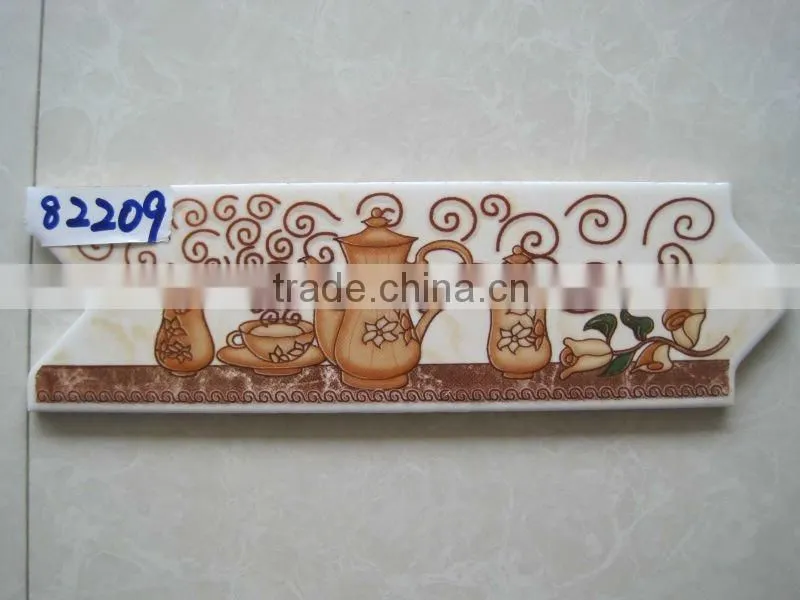 80x250mm Arrow Ceramic Listello Tiles for Egypt