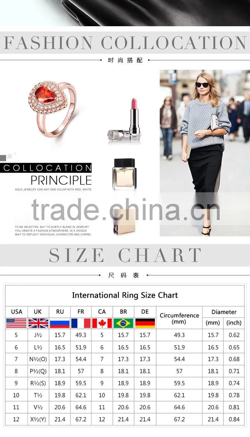 New arrival in 2015 latest design fashion gothic diamond engagement ring