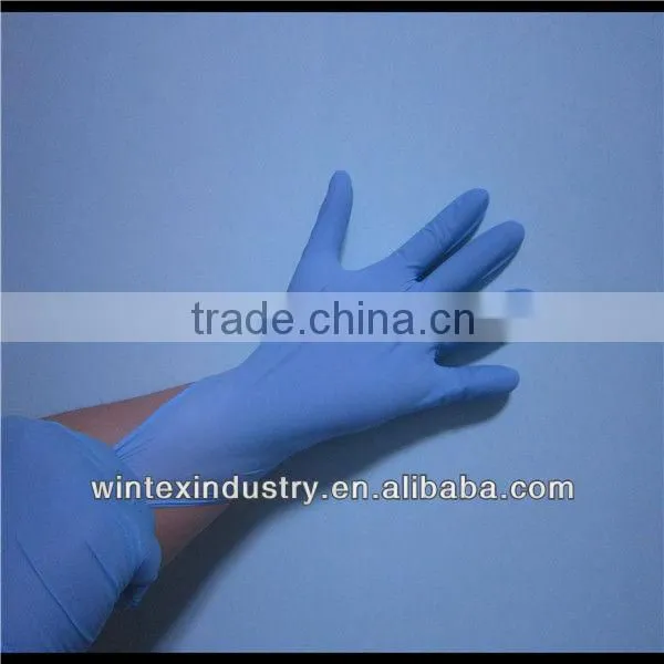 Powder free colored disposable nitrile gloves