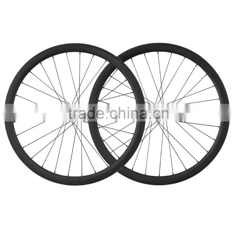 ICAN carbon road disc carbon wheels 700c disc bike wheel 38mm tubular cyclocross disc wheelset 38T