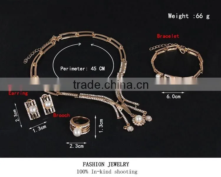 DRJ0521 New Design Gold Jewelry Costume Jewelry Set Gold Filled Jewelry Set