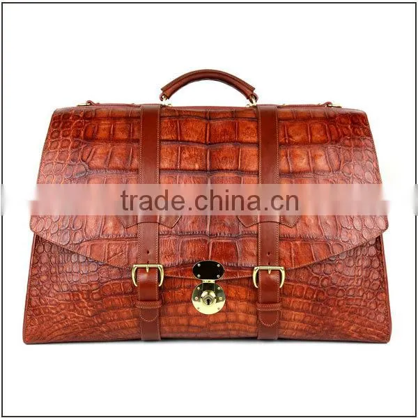 High quality genuine crocodile leather briefcase men leather briefcase