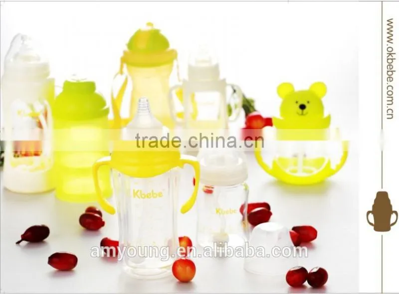 120ML Shining Boon Baby Products Baby Food Feeder Plastic Bottles Wide Mouth PPLQ