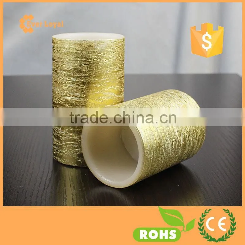5-Inch Tall Flameless Rustic Pillar Simulated Candle Light For Gorgeous Gift