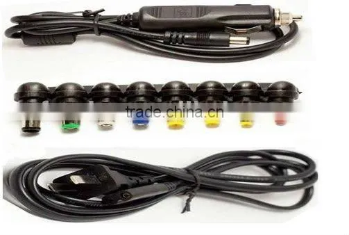 Universal laptop power adapter 100W notebook adapter with LCD display and car charger