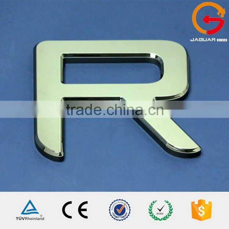factory supply custom made polished mirror acrylic silver letter sign Sichuan