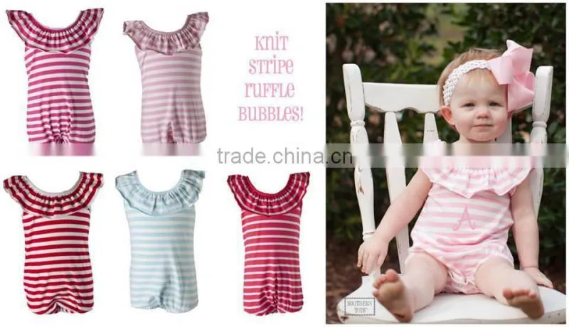 Factory direct sale organic cotton baby bubble romper pretty design infant romper wholesale baby romper suit
