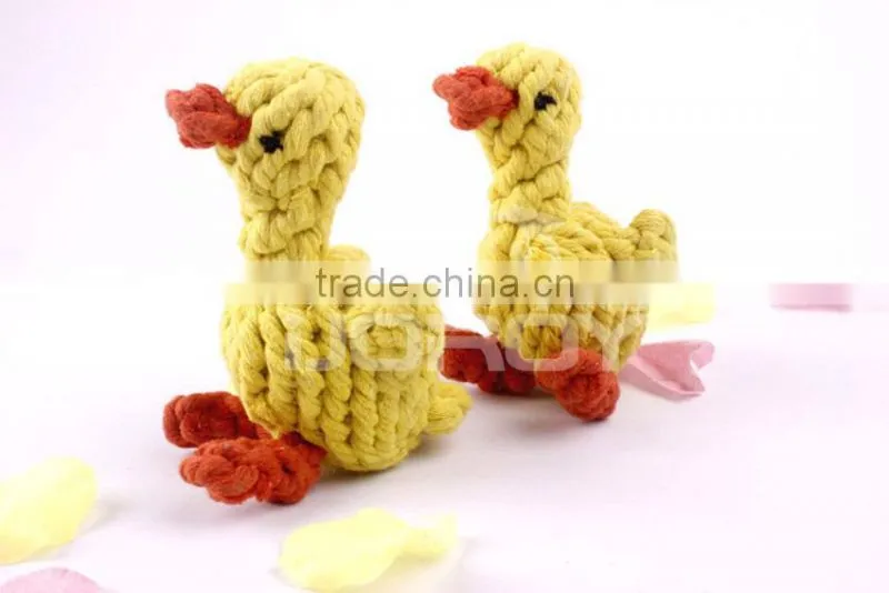 2014 all new funny duck animal shape cotton pet toys and pet products