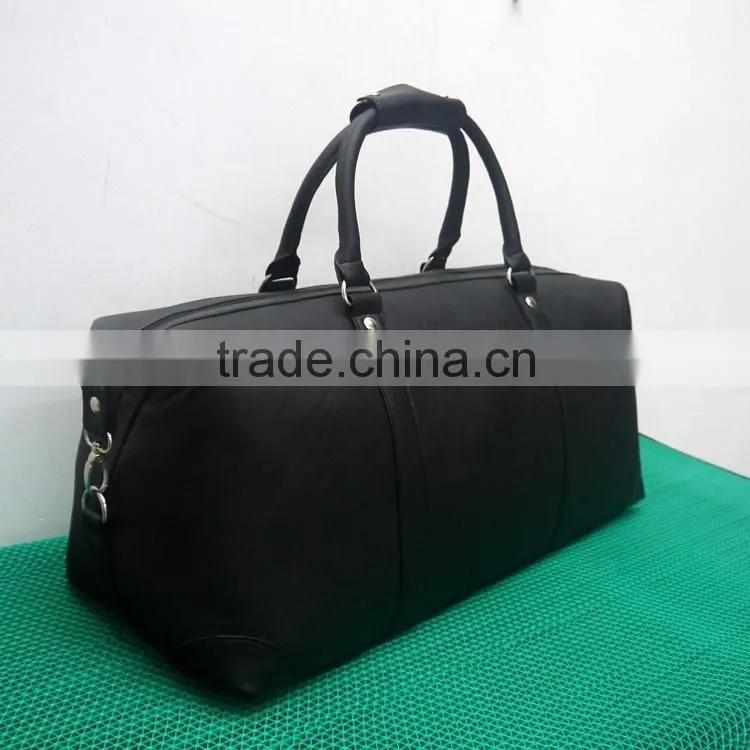 Wholesale Alibaba Genuine Leather Bag for Traveling Men Leather Travel Bag