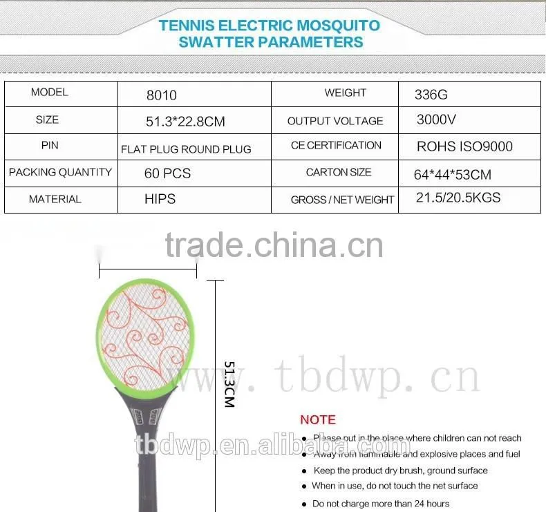 Dongyang best selling mosquito killer product rechargeable mosquito bat