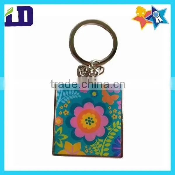 black color enamel customized cartoon keychain