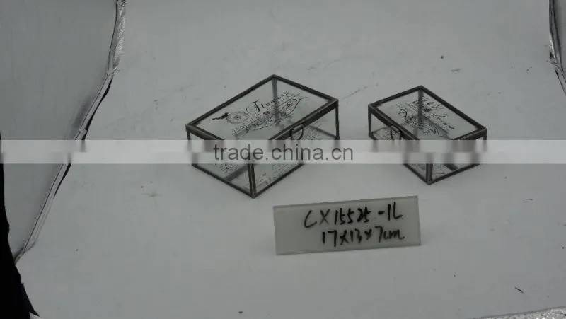 Factory made Glass Jewelry Boxes