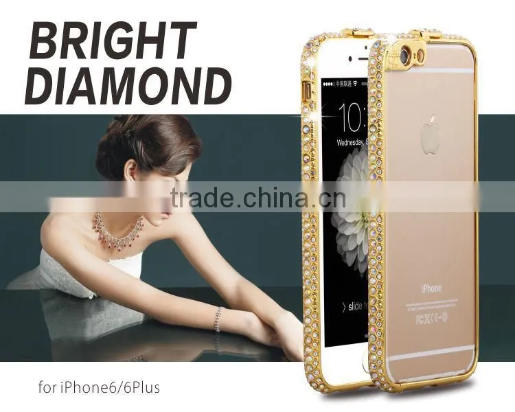 New Design Metal Diamond Bumper Phone Case/Good Price Phone Case