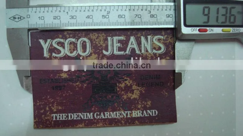 debossed leather patches custom