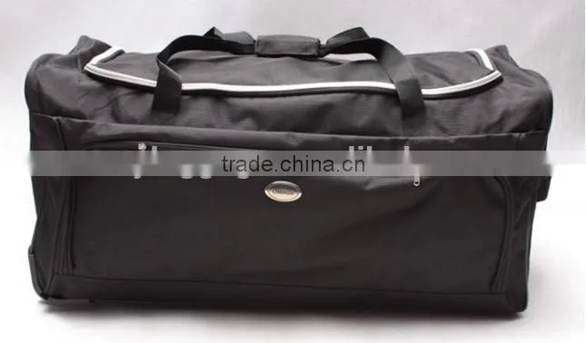 stock stocklot overstock closeout nylon wheeled trolley travel bag