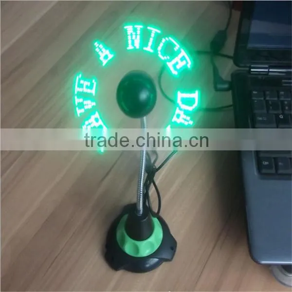 plastic printing logo usb led fan