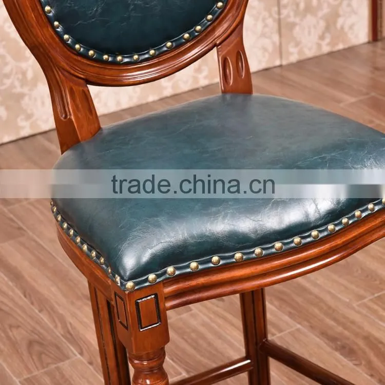 Bar furniture modern design solid wooden bar stool chair