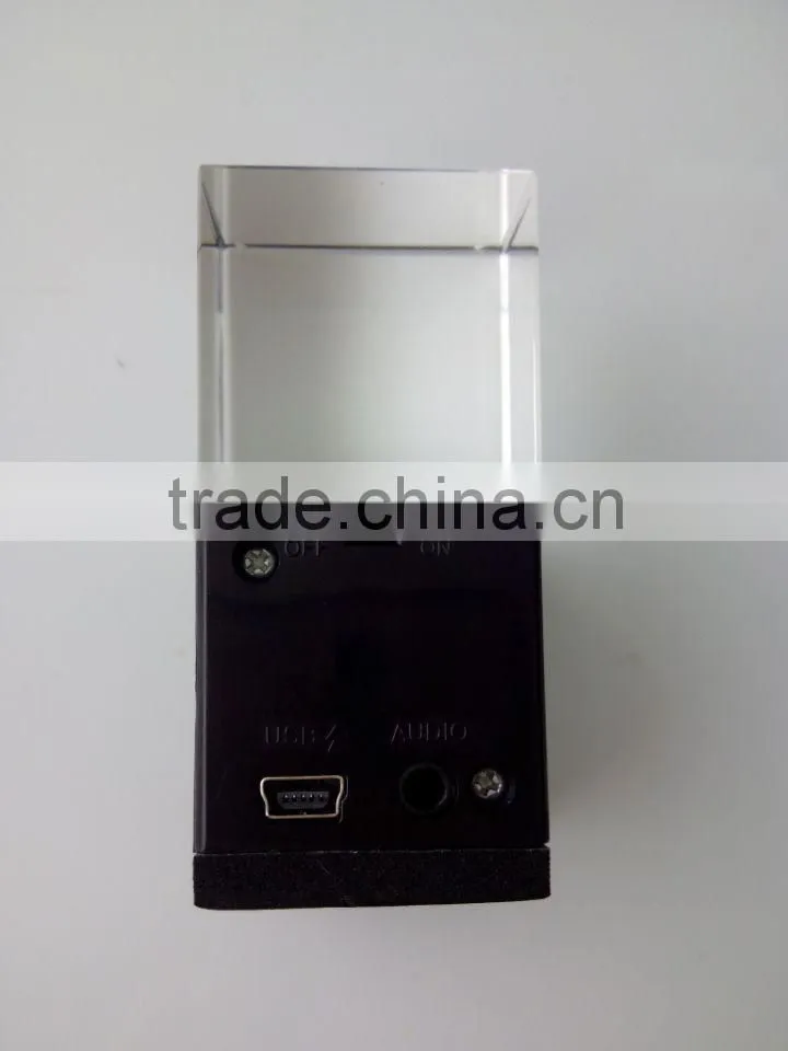 Mobile Phone Wired Stereo Mini Crystal LED Speaker