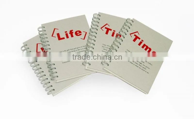 custom logo college size a4 spiral blank notebook