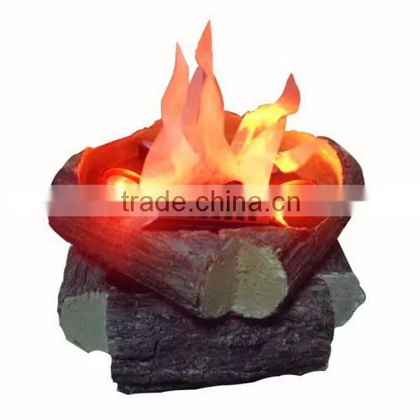 Halloween Decor fake camfire wood led flame decoration lamp