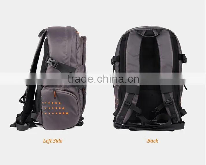 Besnfoto Light Grey Multi-fonction dslr camera backpack laptop bag for dslr laptop tripod