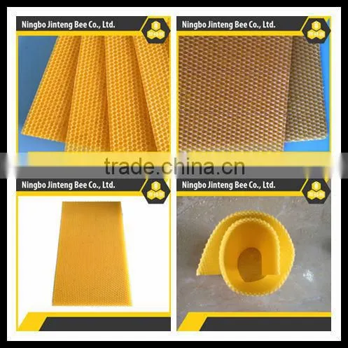 yellow beeswax foundation sheet for candle