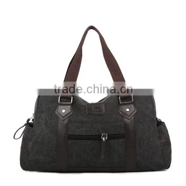 Wholesale fancy customized duffel canvas travel bag