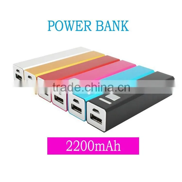 New Model Fashion Portable Power Bank With 2600mah Cargador