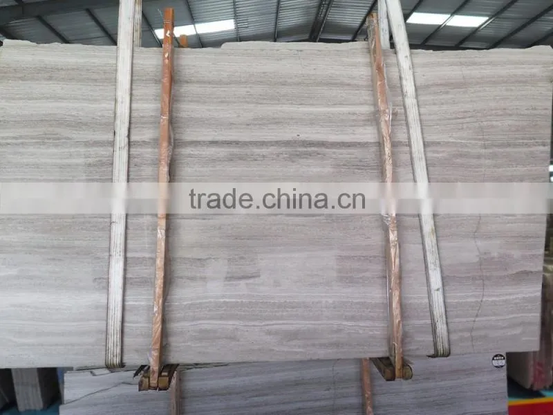 Wood White Marble Big Slabs