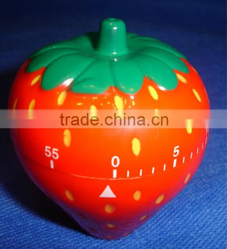 2013 New design fruit kitchen timer,strawberry mechanical kitchen timer