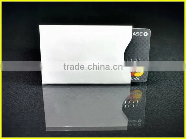 Customize Easy To Slide Contactless Card and Passort RFID Blocking Sleeves
