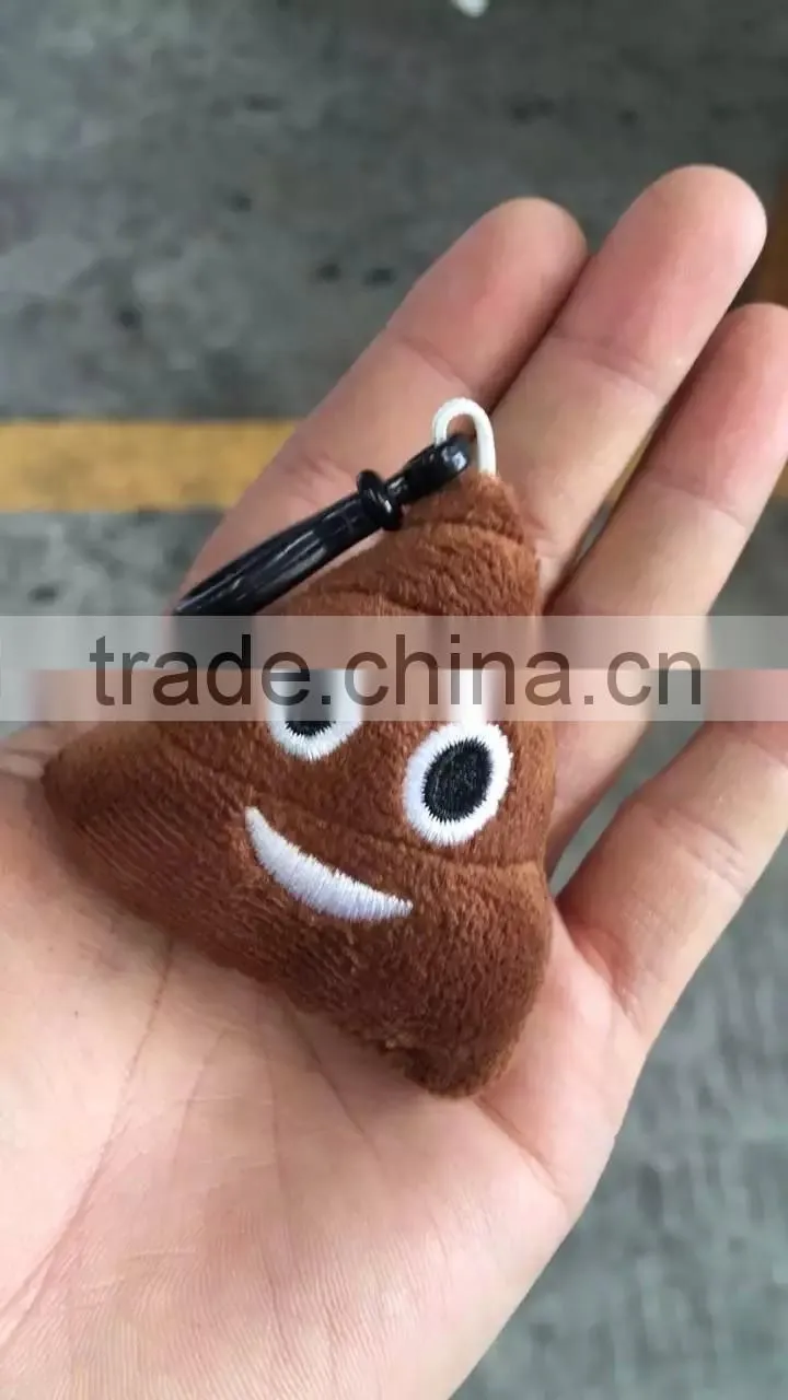 Funny emoji pillow Custom factory emoji key chain emoji key ring