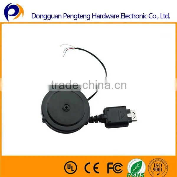 36MM retractable semi-finished micro usb printer cable