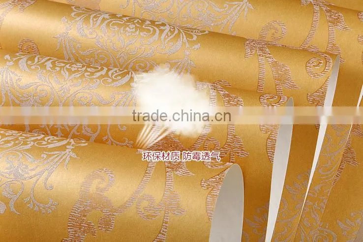 self adhesive embossed interior home wallpaper