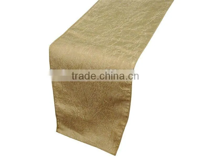 Crinkle taffeta table runner,table cloth,chair sash,placemat,napkin,chair cover