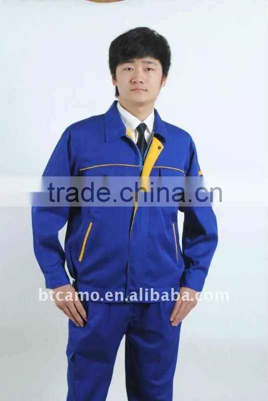 100% cotton men's autumn workwear uniform